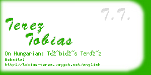 terez tobias business card